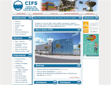 Tablet Screenshot of cifs.com.br